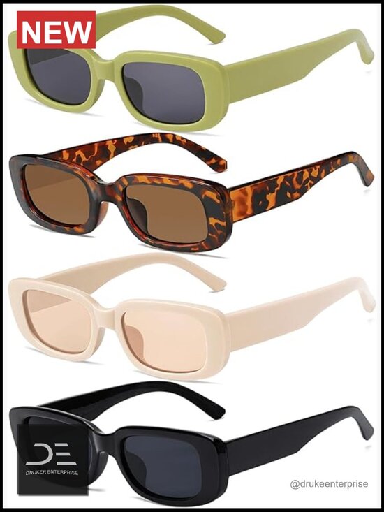 Retro Vintage Small Square Sunglasses 90s Y2K Aesthetic Sunglasses main image 6